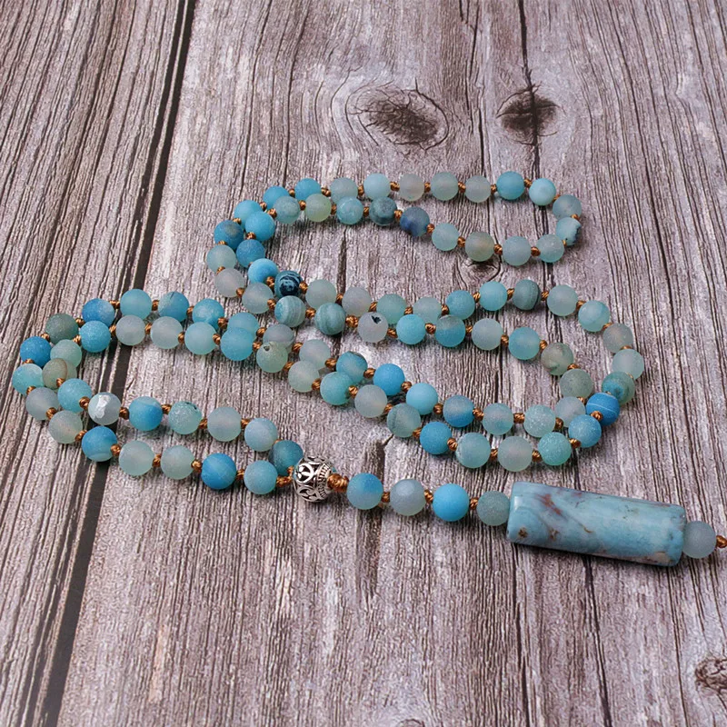 Fashion Bohemian Jewelry Blue Natural Stone Knotted Stone Matching Drop Pendant Necklace
Fashion Bohemian Jewelry Blue Natural Stone Knotted Stone Matching Drop Pendant Necklace