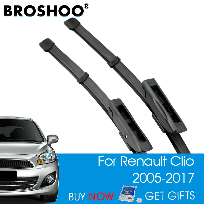 Щетки стеклоочистителя BROSHOO для Renault Clio 3 4 подходит штык Arm 2005 2006 2007 2008 2009 2010 2011 2012