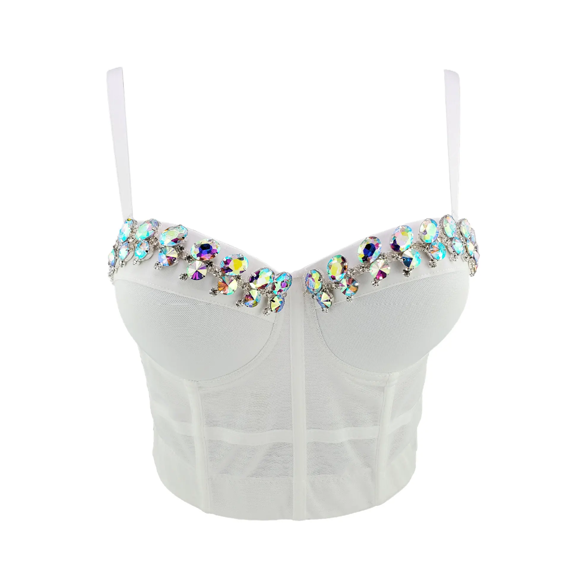 Mayata New Mesh Perspective Rhinestones Bustier Women's Camis Bralette Cropped Top Vest 2021
Mayata New Mesh Perspective Rhinestones Bustier Women's Camis Bralette Cropped Top Vest 2021
