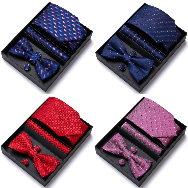 Newest style Mix Colors Tie Handkerchief Pocket Squares Cufflink Set Necktie Box Man Dot Fit Formal Party Easter Day
Newest style Mix Colors Tie Handkerchief Pocket Squares Cufflink Set Necktie Box Man Dot Fit Formal Party Easter Day