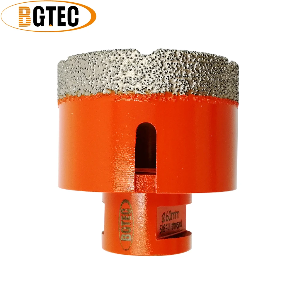 BGTEC 1pc 60mm Vacuum brazed diamond Porcelain Ceramic Tile drill bit 5/8-11granite marble Diamond drilling core bit Hole saw
BGTEC 1pc 60mm Vacuum brazed diamond Porcelain Ceramic Tile drill bit 5/8-11granite marble Diamond drilling core bit Hole saw