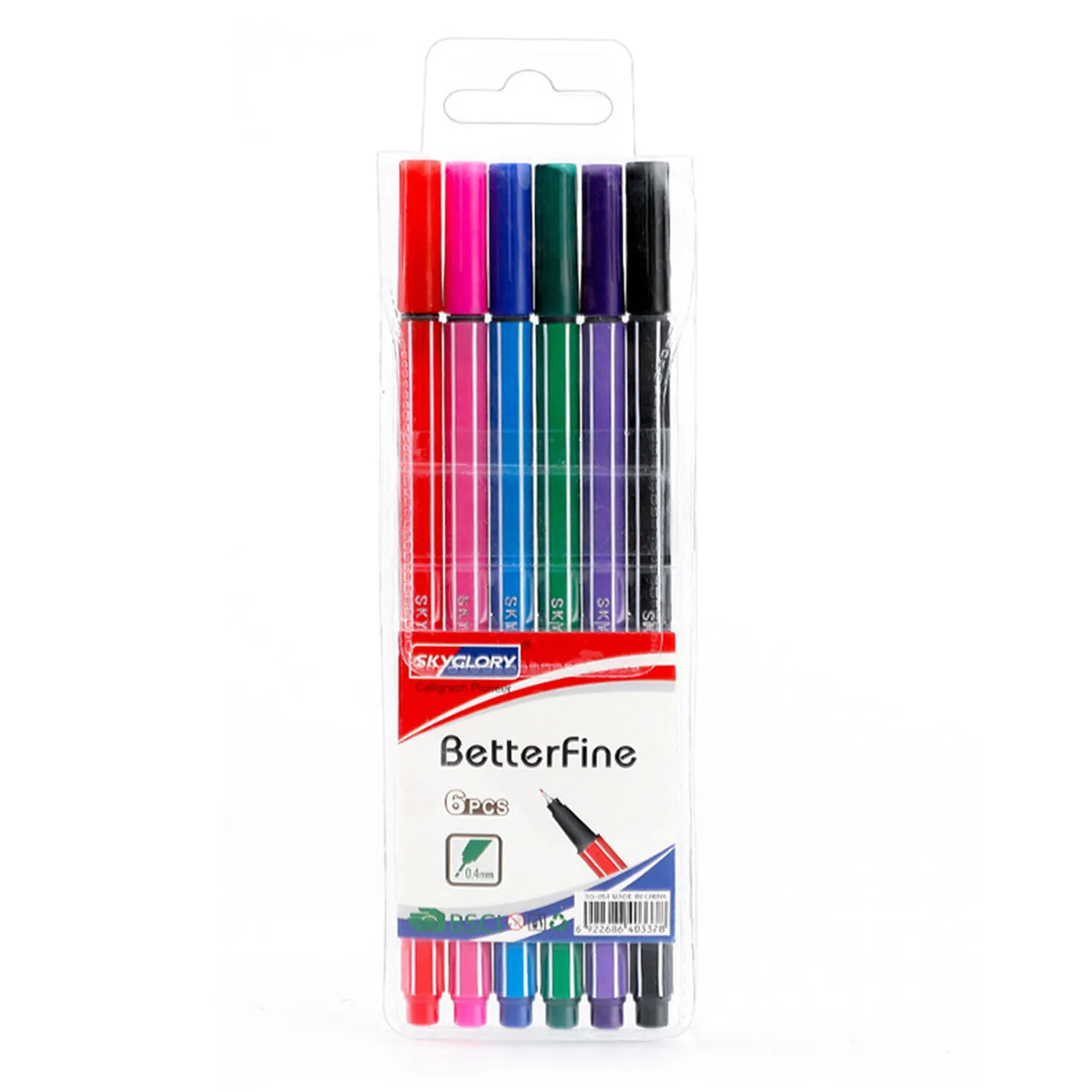 6pcs/set Drawing Marker Art Supplies School Office Fine Line Water Color Pen Smooth Sketch Stationery 0.4mm Tip
6pcs/set Drawing Marker Art Supplies School Office Fine Line Water Color Pen Smooth Sketch Stationery 0.4mm Tip