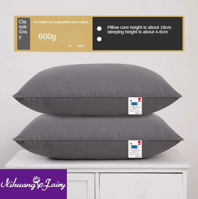 Washable single pillow core, a pair of suits, double neck care, hotel single student children's home soft pillow 
Washable single pillow core, a pair of suits, double neck care, hotel single student children's home soft pillow