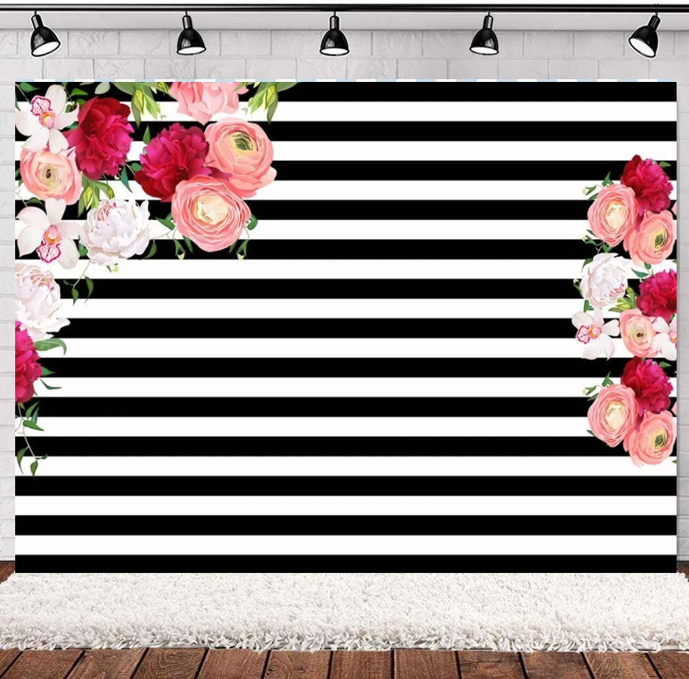 Baby Birthday Banner Vinyl Black And White Stripes Photography Backdrop Rose Flower Floral Background Decorative Poster
Baby Birthday Banner Vinyl Black And White Stripes Photography Backdrop Rose Flower Floral Background Decorative Poster
