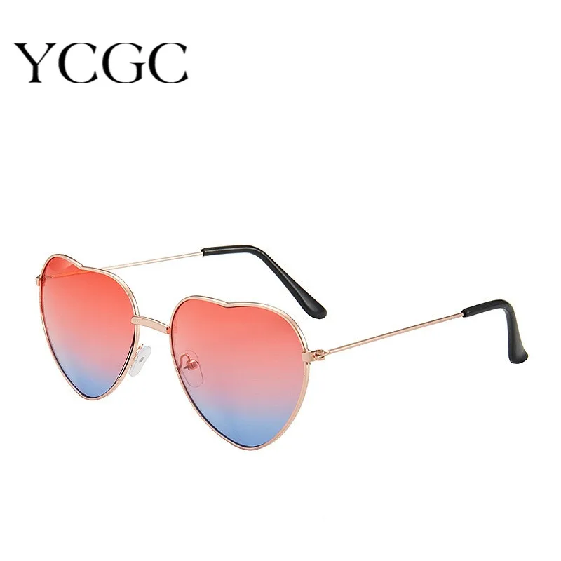 

Ladies Heart Shaped Sunglasses metal Women Brand Designer 2020 Fashion Rimless LOVE Clear Ocean Lenses Sun Glasses Oculos UV400