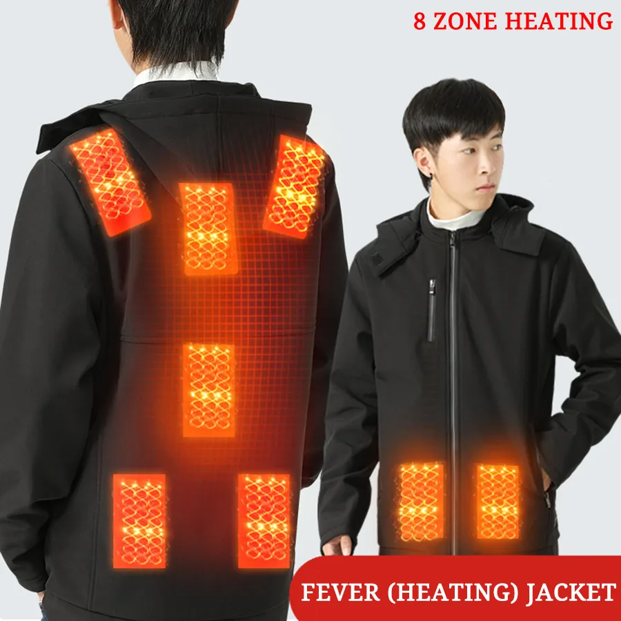 2021 Winter Warm Jacket Men's Soft Shell Heated Jacket Hood Windproof USB Electric Heating Jacket Coat Outerwear for Men
2021 Winter Warm Jacket Men's Soft Shell Heated Jacket Hood Windproof USB Electric Heating Jacket Coat Outerwear for Men