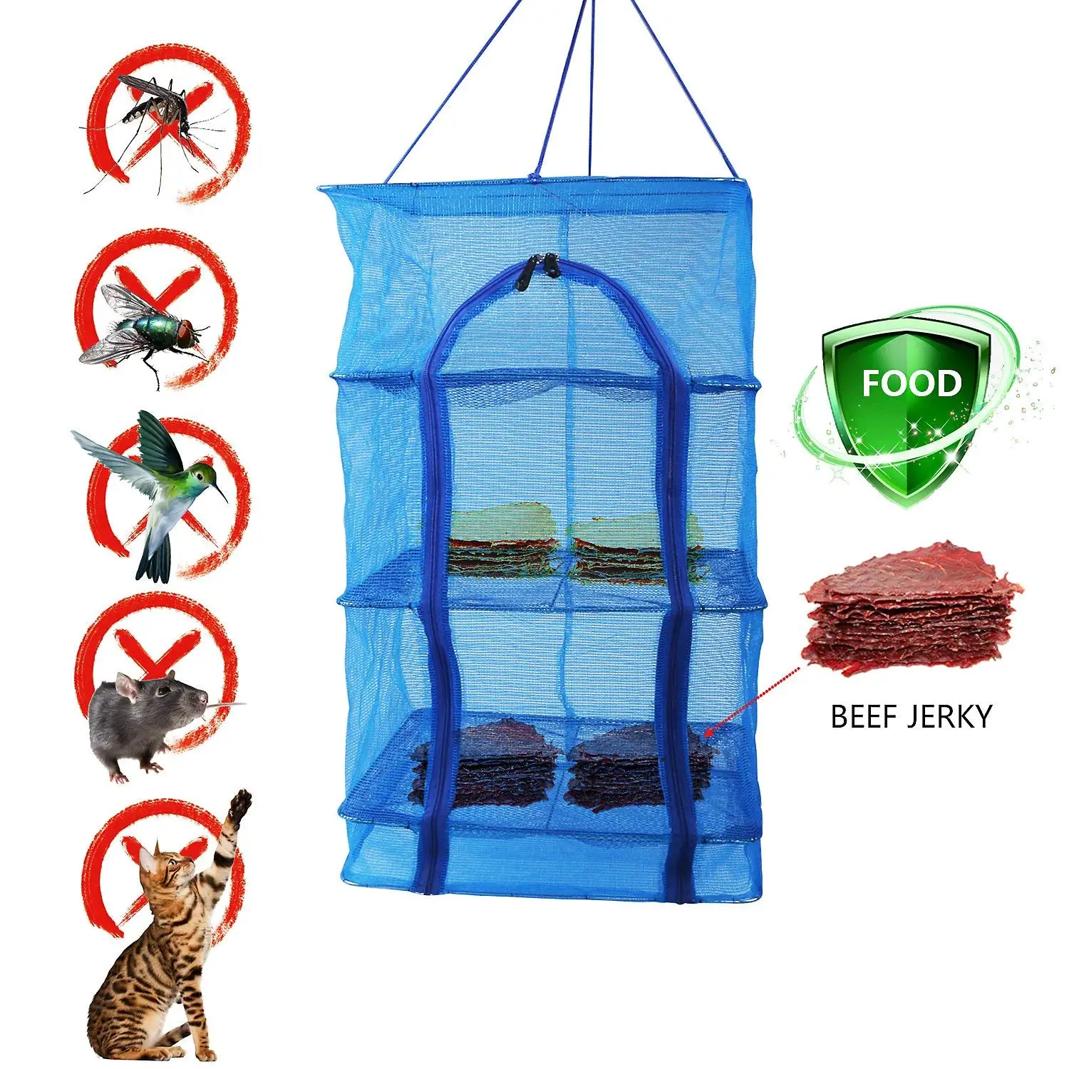 2021 Fish Mesh Hanging Drying Net Food Dehydrator Durable Folding 4 Layers Fish Vegetable Dishes Dryer Net Drying Rack
2021 Fish Mesh Hanging Drying Net Food Dehydrator Durable Folding 4 Layers Fish Vegetable Dishes Dryer Net Drying Rack