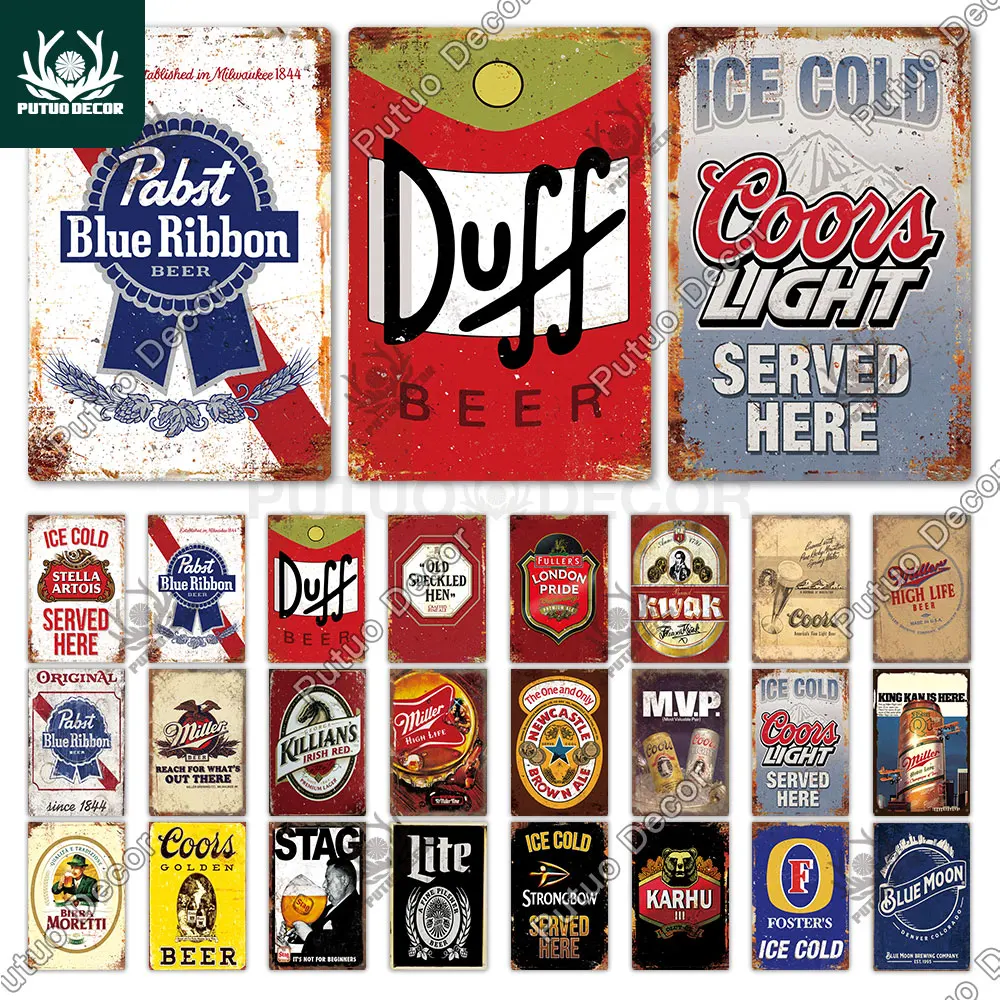 Putuo Decor Beer Plaque Metal Vintage Pub Metal Sign Tin Sign Metal Plate Wall Decor for Bar Pub Club Man Cave Decorative Plates
Putuo Decor Beer Plaque Metal Vintage Pub Metal Sign Tin Sign Metal Plate Wall Decor for Bar Pub Club Man Cave Decorative Plates