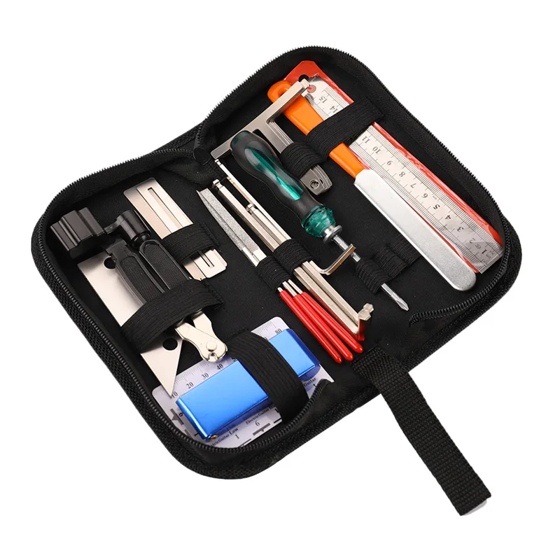 Guitar Tool Kit Repairing Maintenance Tools String Organizer String Action Ruler Gauge Measuring Tool Hex Wrench Set Files
Guitar Tool Kit Repairing Maintenance Tools String Organizer String Action Ruler Gauge Measuring Tool Hex Wrench Set Files