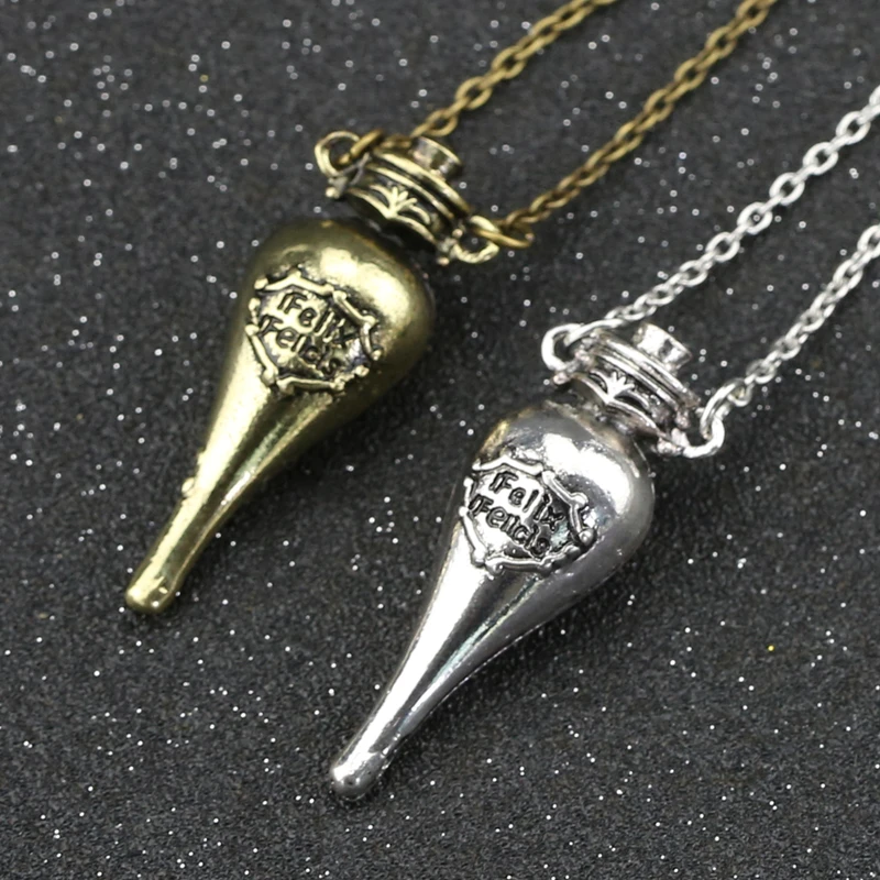 Magical Potion Necklace Liquid Luck Bottle Vingtage Antique Bronze Silver Color Pendant Movie Jewelry Wholesale
Magical Potion Necklace Liquid Luck Bottle Vingtage Antique Bronze Silver Color Pendant Movie Jewelry Wholesale