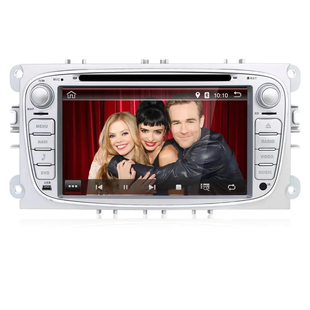 2Din 7 дюймовый автомобильный DVD GPS навигатор для FORD FOCUS 2 MONDEO S MAX 2008 2011 с WIFI радио RDS BT