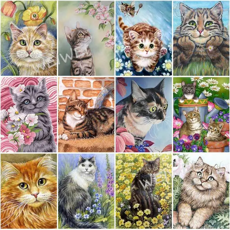 Cute Cat Among The Flowers Full Drill 5D Diy Diamond Painting Animals Needlework Diamond Embroidery Cross Stitch Rhinestones
Cute Cat Among The Flowers Full Drill 5D Diy Diamond Painting Animals Needlework Diamond Embroidery Cross Stitch Rhinestones