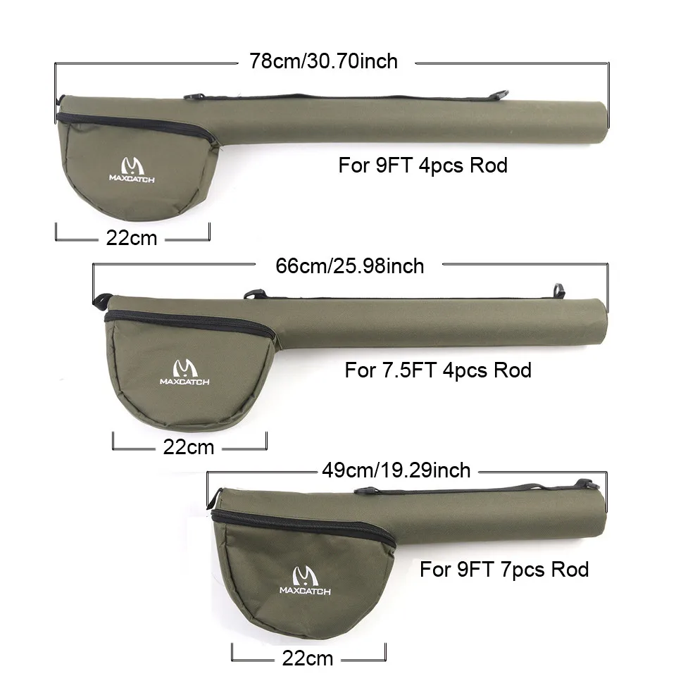 Maximumcatch 7.5 футов/9 футов удочка для ловли нахлыстом треугольник чехол удочки сумка