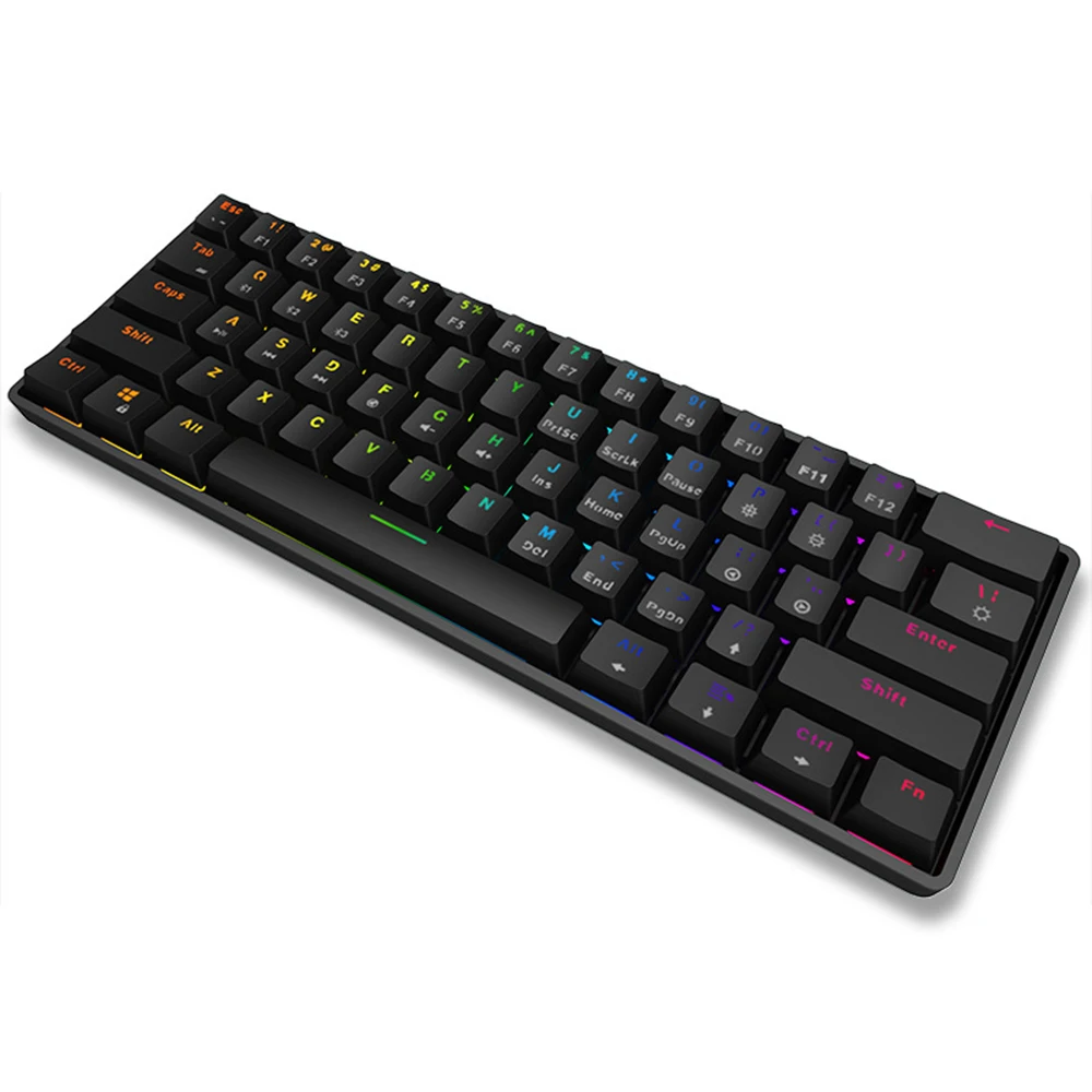 Беспроводная Bluetooth-клавиатура K28, 61 клавиша, два режима, RGB-подсветка, водонепроницаемая Механическая игровая клавиатура TYPE-C connector
Беспроводная Bluetooth-клавиатура K28, 61 клавиша, два режима, RGB-подсветка, водонепроницаемая Механическая игровая клавиатура TYPE-C connector