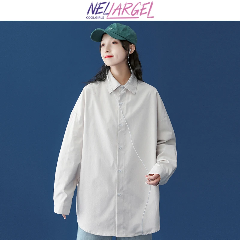 NELLARGEL Women Solid Colorful Button Up Shirt 2022 Female Vintage Oversized Fashion Blouses Girl Y2k Korean Streetwear Shirts
NELLARGEL Women Solid Colorful Button Up Shirt 2022 Female Vintage Oversized Fashion Blouses Girl Y2k Korean Streetwear Shirts