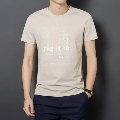 Men's casual short-sleeved t-shirt wild clothes tide 2979
Men's casual short-sleeved t-shirt wild clothes tide 2979