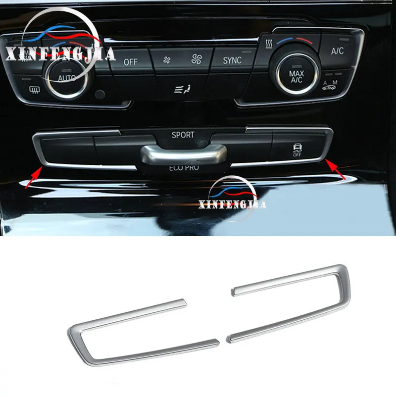 Хромированные кнопки Центрального управления для BMW 2 Series Gran Tourer F46 2016 2x ABS рамка Крышка отделка 
Хромированные кнопки Центрального управления для BMW 2 Series Gran Tourer F46 2016 2x ABS рамка Крышка отделка