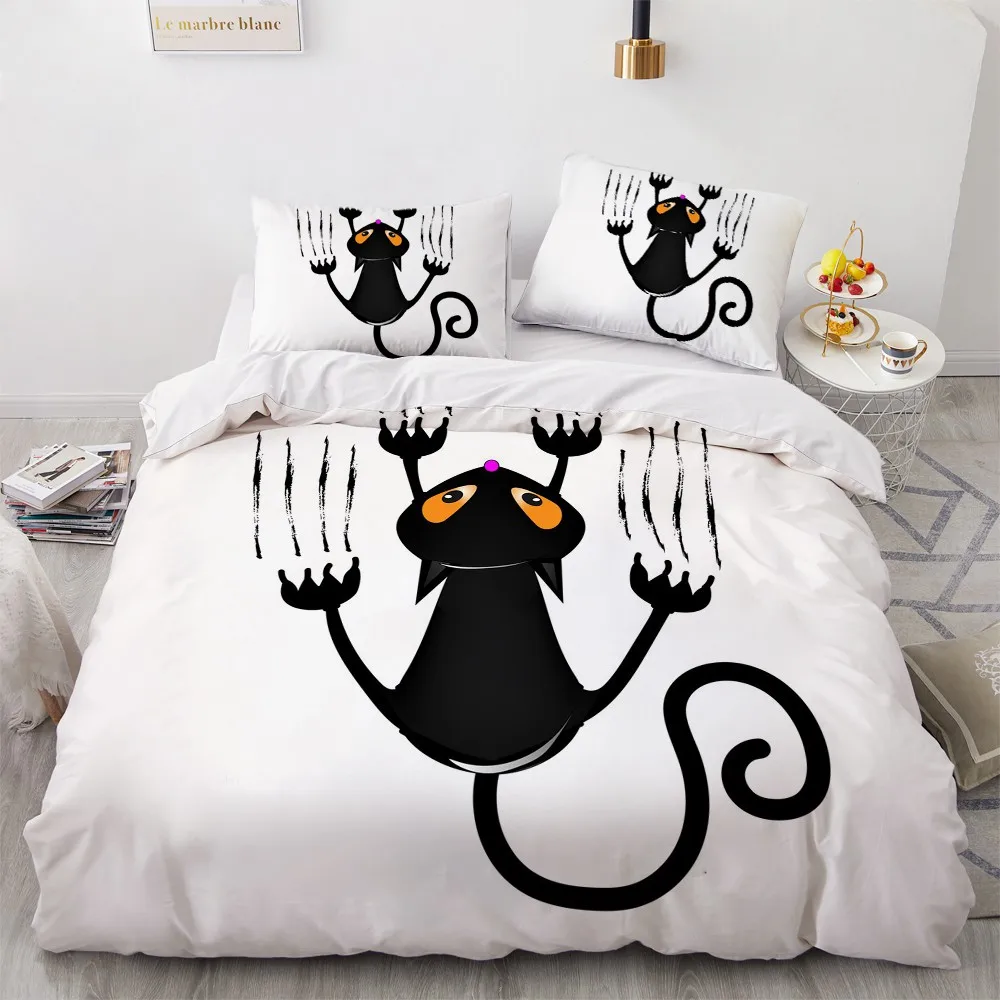 Halloween Quilt Cover Sets 3D Custom Design Black Comforther Covers Pillow Covers King Queen Single Twin Size Ghost Bedding Set
Halloween Quilt Cover Sets 3D Custom Design Black Comforther Covers Pillow Covers King Queen Single Twin Size Ghost Bedding Set