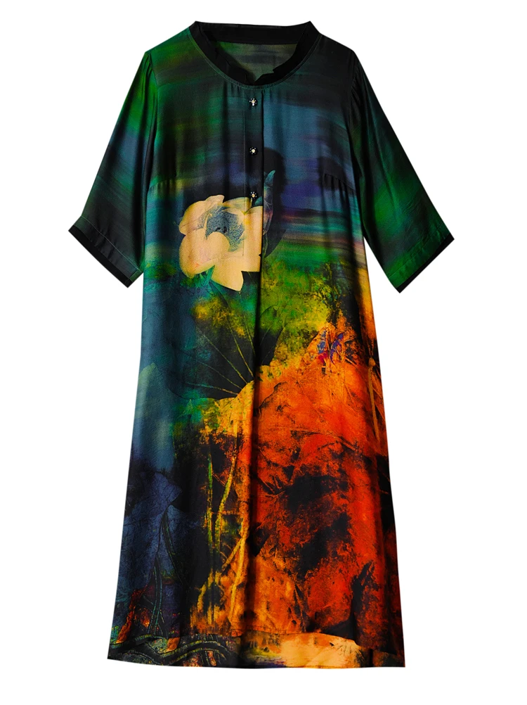 ZUOMAN Summer Vintage Black Floral Chiffon Midi Dress 2021 Loose 4XL Plus Size Mulberry Silk Dress Elegant Women Bodycon Vestido
ZUOMAN Summer Vintage Black Floral Chiffon Midi Dress 2021 Loose 4XL Plus Size Mulberry Silk Dress Elegant Women Bodycon Vestido
