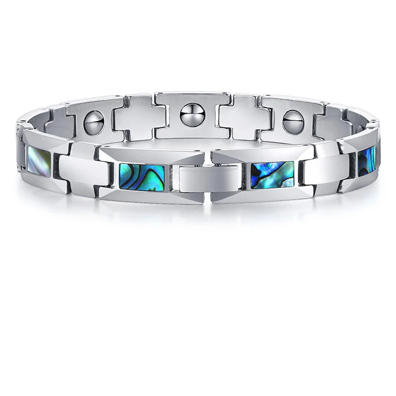 Men's Luxury Bracelet Black Ceramic Tungsten Blue Shell Bracelets for Men Jewelry Male Costume Women's Charm Bangles
Men's Luxury Bracelet Black Ceramic Tungsten Blue Shell Bracelets for Men Jewelry Male Costume Women's Charm Bangles