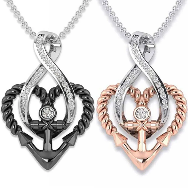 Mediterranean Love Anchor Interwoven Necklace Pendant for Women Goth Women's Neck Chain Choker Necklaces Jewelry Free Shipping
Mediterranean Love Anchor Interwoven Necklace Pendant for Women Goth Women's Neck Chain Choker Necklaces Jewelry Free Shipping