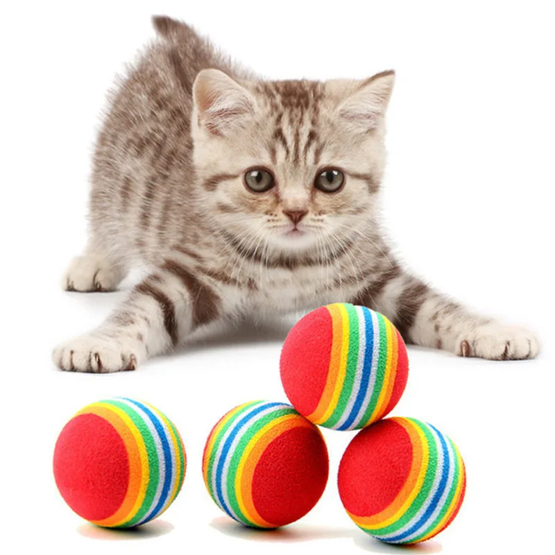 10Pcs Colorful Pet Rainbow Foam Fetch Balls Kitten Toys Training Interactive Dog Funny Cat Toy Pet Supplies Cat Accessories Pet
10Pcs Colorful Pet Rainbow Foam Fetch Balls Kitten Toys Training Interactive Dog Funny Cat Toy Pet Supplies Cat Accessories Pet