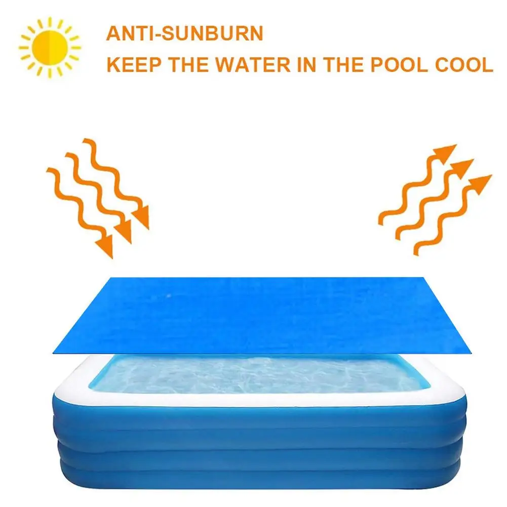 360*190cm Rectangular Pool Cover Tarpaulin Solar Swimming Pool Protection Cover Heat Insulation Film Durable Pool Accessories
360*190cm Rectangular Pool Cover Tarpaulin Solar Swimming Pool Protection Cover Heat Insulation Film Durable Pool Accessories