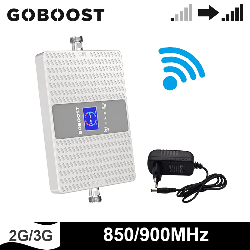 GOBOOST 2g 3g усилитель Сигнала CDMA 850 Band5 GSM 900 двухдиапазонный ретранслятор сотовый