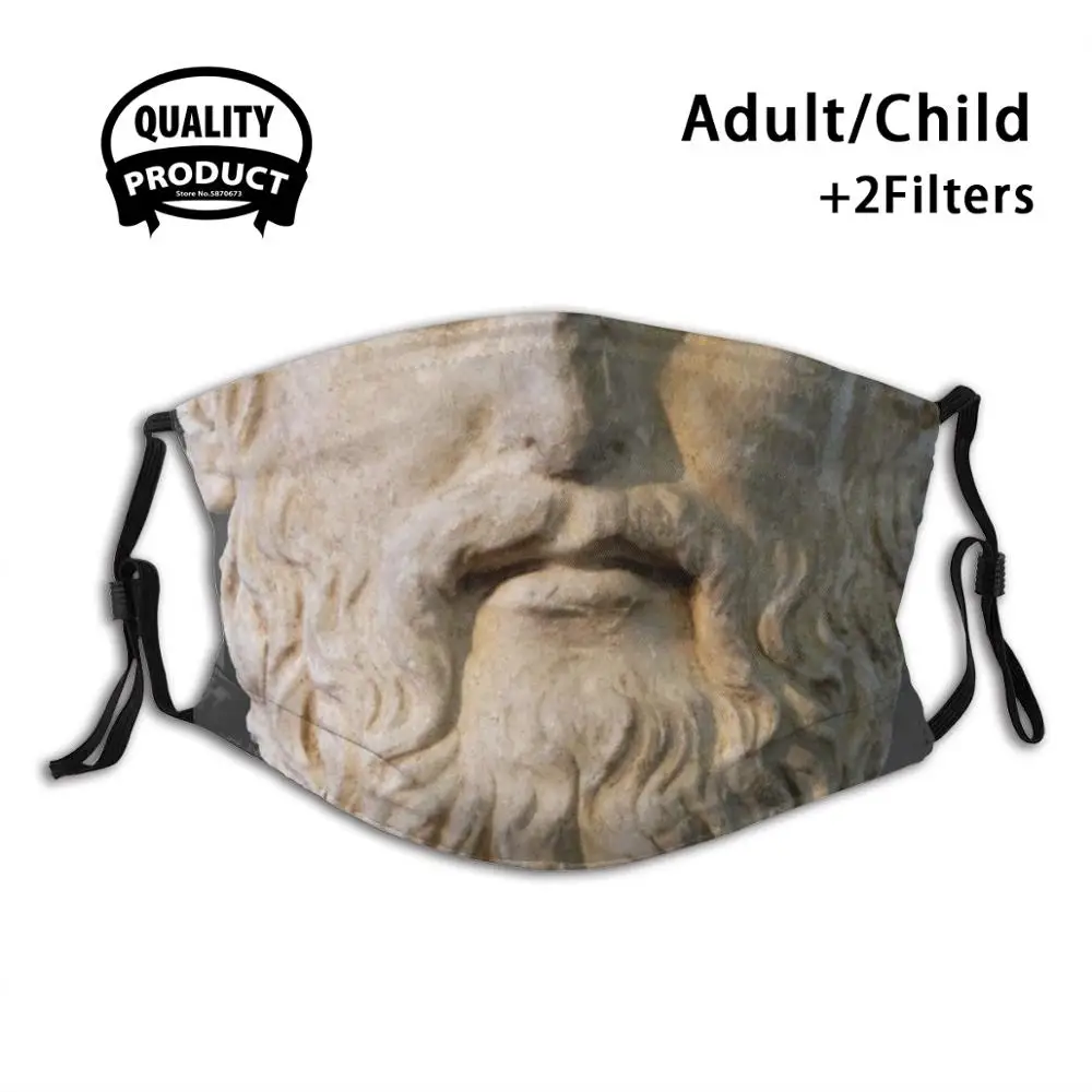 

Plato - " I Didn'T Say This " Reusable Mouth Mask Filter Cool Funny Masks Philosophy Quote Comedy Classical Civilization
