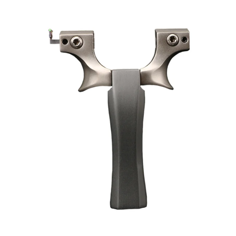Professional hunting high quality stainless steel flat leather slingshot titanium alloy sights outdoor shooting game slingshot