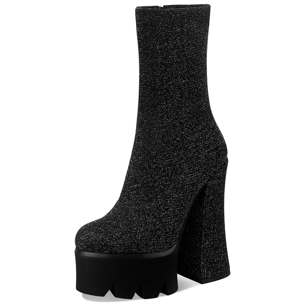 BONJOMARISA Sexy Girls Platform Ankle Boots Block Heel Zipper Flock Boots Women 2020 New Arrival Casual Fashion Shoes Woman 
BONJOMARISA Sexy Girls Platform Ankle Boots Block Heel Zipper Flock Boots Women 2020 New Arrival Casual Fashion Shoes Woman