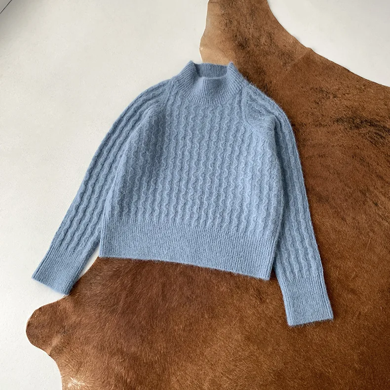 Turtleneck Women Knit Sweater long sleeve solid wild casual lady knit pullover tops autumn winter new
Turtleneck Women Knit Sweater long sleeve solid wild casual lady knit pullover tops autumn winter new