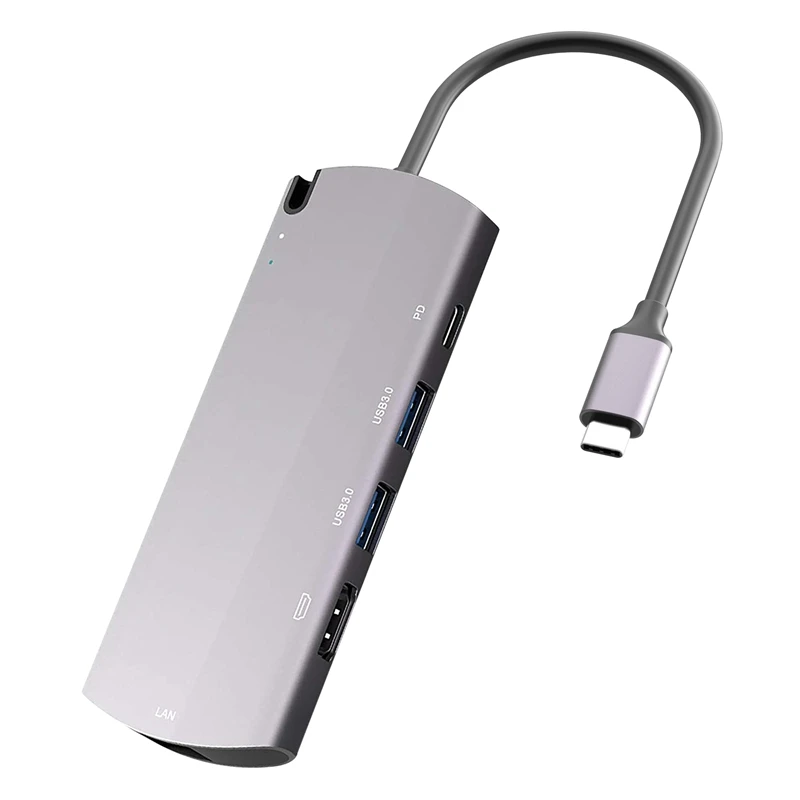 USB C Hub M.2 SDD Enclosure USB3.0+HDMI-Compatible+RJ45+PD+M.2 NGFF Docking Station for Mac Air Pro Laptop PC
USB C Hub M.2 SDD Enclosure USB3.0+HDMI-Compatible+RJ45+PD+M.2 NGFF Docking Station for Mac Air Pro Laptop PC