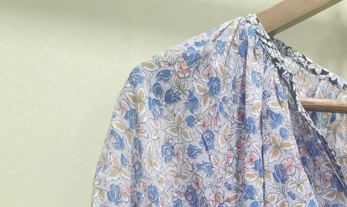 Women V-neck Floral Stitching Blouse Loose Casual 2021 Spring Summer Long Sleeve Female Shirts
Women V-neck Floral Stitching Blouse Loose Casual 2021 Spring Summer Long Sleeve Female Shirts