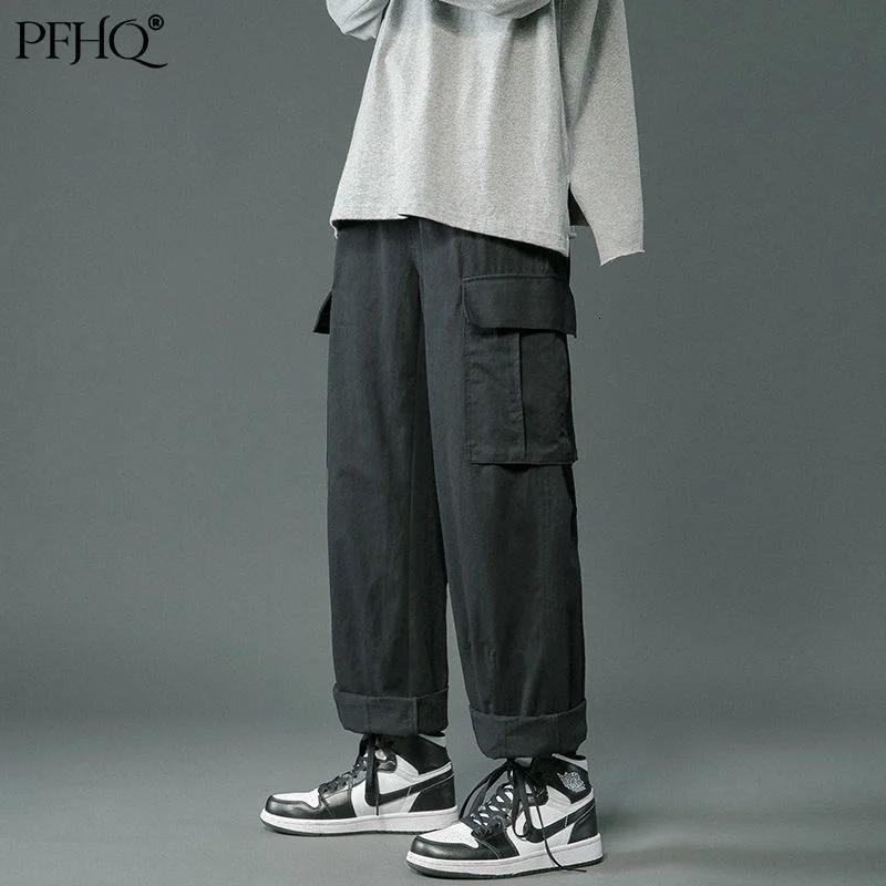 PFHQ 2021 New Men's Fashion Loose Solid Color Autumn And Winter Pocket Men And Women Unisex Straight Casual Pants 21E4134
PFHQ 2021 New Men's Fashion Loose Solid Color Autumn And Winter Pocket Men And Women Unisex Straight Casual Pants 21E4134