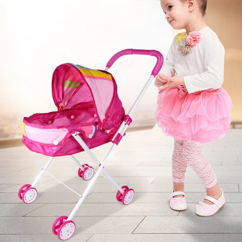 Simulation baby Stroller Trolley carriage Humanoid Doll Toddler Pretend Play Toy Pram Pushchair Role-playing toys Girl toy
Simulation baby Stroller Trolley carriage Humanoid Doll Toddler Pretend Play Toy Pram Pushchair Role-playing toys Girl toy