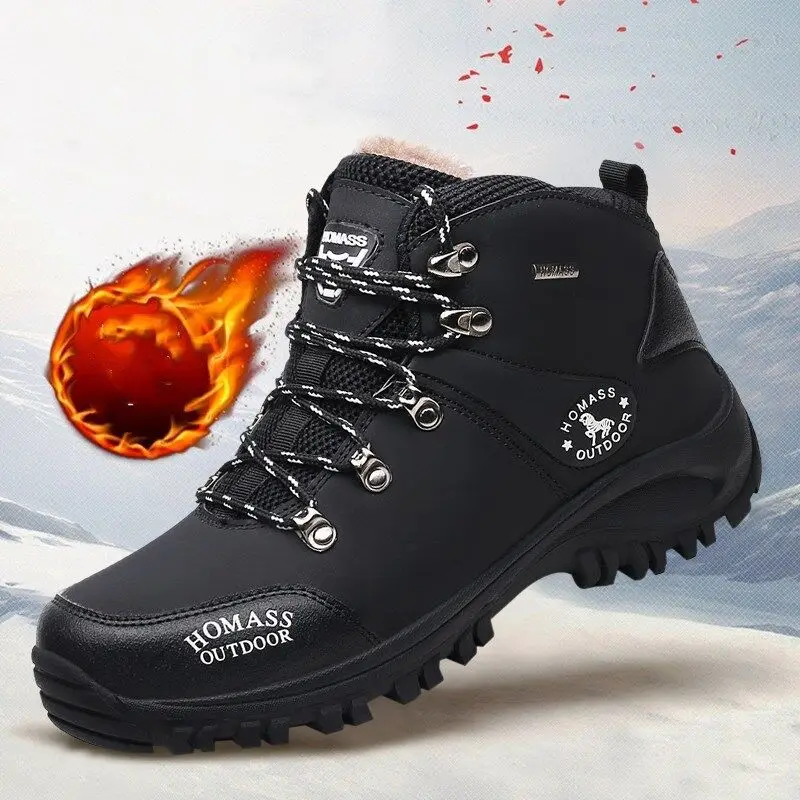 Men Autumn Winter Hiking Shoes Warm Fur Plush Ankle Snow Boots Trekking Tourism Camping Shoes Outdoor Mountain Climb Sneakers 
Men Autumn Winter Hiking Shoes Warm Fur Plush Ankle Snow Boots Trekking Tourism Camping Shoes Outdoor Mountain Climb Sneakers