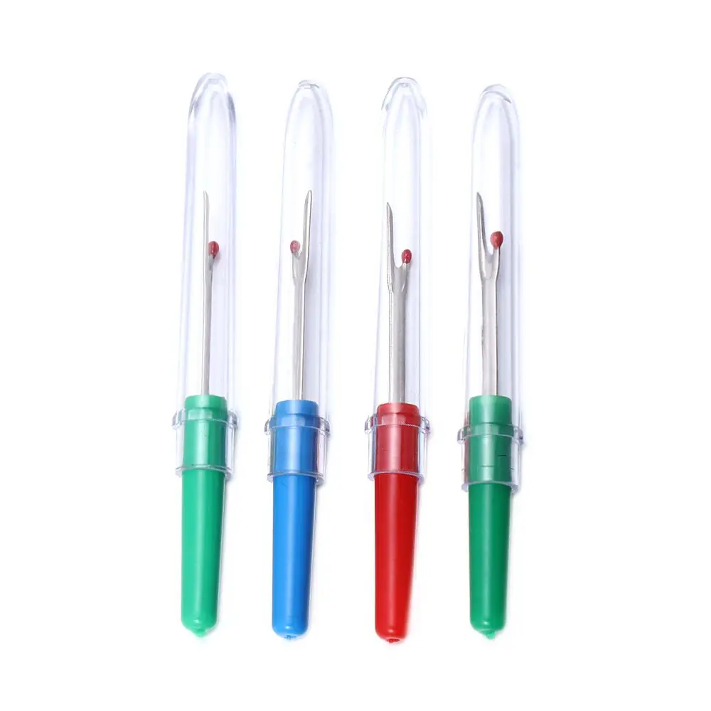 4pcs Stitch Remover With Plastic Handle, Craft Thread Cutter Cross Seam Ripper Pointed Thread Remover DIY Needlework SewingTools
4pcs Stitch Remover With Plastic Handle, Craft Thread Cutter Cross Seam Ripper Pointed Thread Remover DIY Needlework SewingTools
