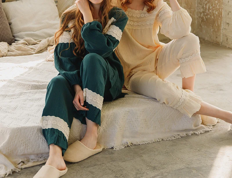 Harajpee Kawaii Pajamas Female Spring and Autumn Cotton Women's Suit Home Clothes Long Sleeve Korean Suits Pajama Sleepwear 2021
Harajpee Kawaii Pajamas Female Spring and Autumn Cotton Women's Suit Home Clothes Long Sleeve Korean Suits Pajama Sleepwear 2021