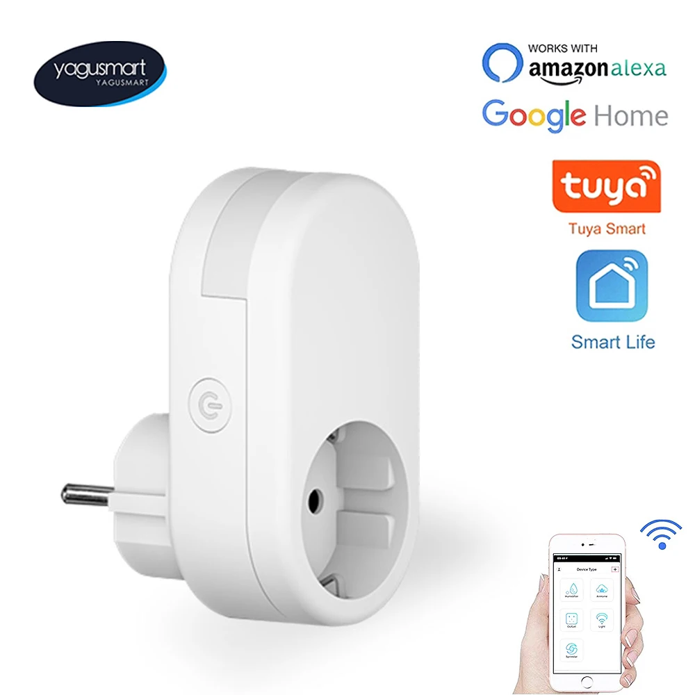 Yagusmart Tuya WiFi Electrical Sockets with Dimmable Light Smart Plug Alexa Google Home Echo APP Control 16A EU Plug for Bedroom
Yagusmart Tuya WiFi Electrical Sockets with Dimmable Light Smart Plug Alexa Google Home Echo APP Control 16A EU Plug for Bedroom