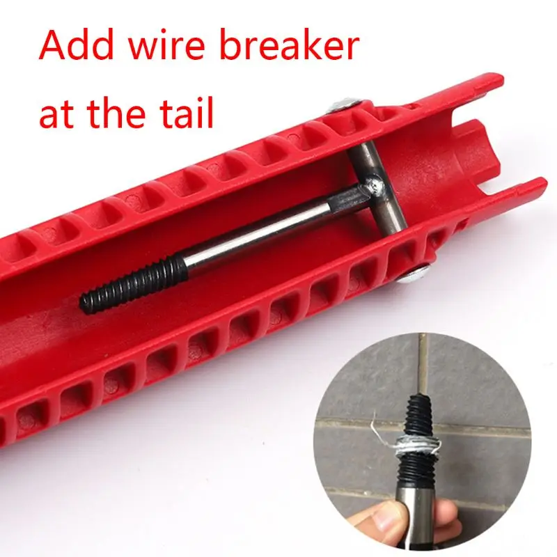 Faucet and Sink Installer Wrench Anti-Slip Handle Double Head Wrench Tool with Extra-long Design Bathroom Pipeline Maintenance 
Faucet and Sink Installer Wrench Anti-Slip Handle Double Head Wrench Tool with Extra-long Design Bathroom Pipeline Maintenance