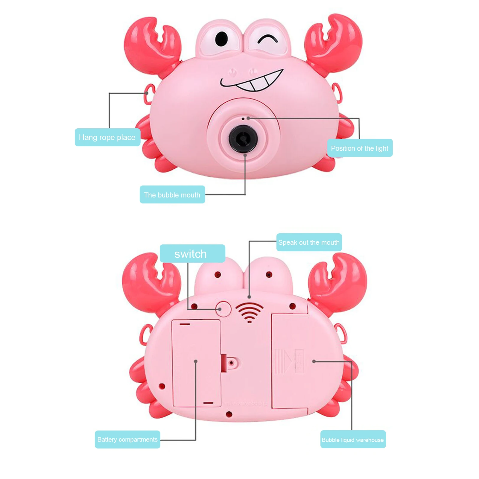 2021 Toys For Children Cartoon Crab Bubble Toy Kids Music Play Maker Automatic Bubble Blowing Camera Bubble Blower Bath Toys
2021 Toys For Children Cartoon Crab Bubble Toy Kids Music Play Maker Automatic Bubble Blowing Camera Bubble Blower Bath Toys