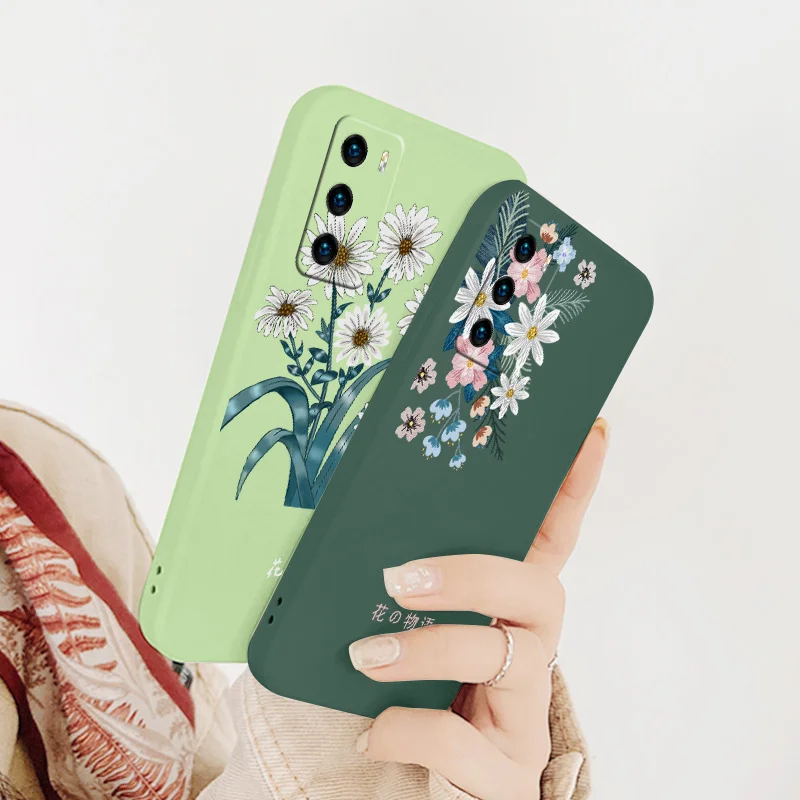 Flowers Liquid Silicone Case For Huawei P40 P30 P20 Pro Lite Mate 40 30 20 Pro Lite P Smart 2021 Y7A Soft Phone Back Cover
Flowers Liquid Silicone Case For Huawei P40 P30 P20 Pro Lite Mate 40 30 20 Pro Lite P Smart 2021 Y7A Soft Phone Back Cover
