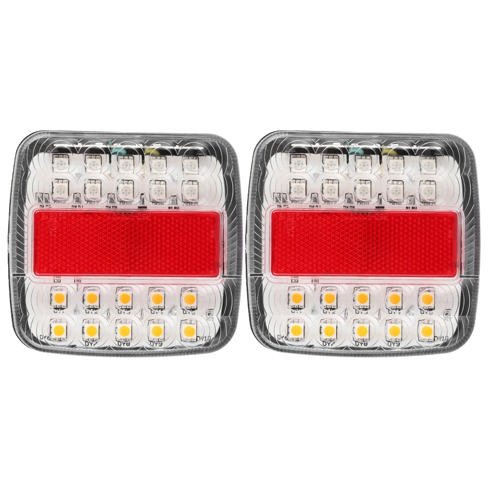 2Pcs 12V/24V 20LED Double Colors Rear Lights for Trailer Truck(white lamp cover)
2Pcs 12V/24V 20LED Double Colors Rear Lights for Trailer Truck(white lamp cover)