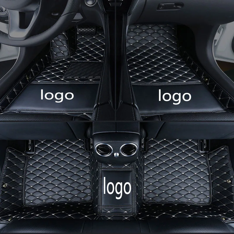 CARFUNNY Custom fit car logo floor mats for Volkswage Phaeton CC EOS TSI UP styling accessories carpet liners | Автомобили и