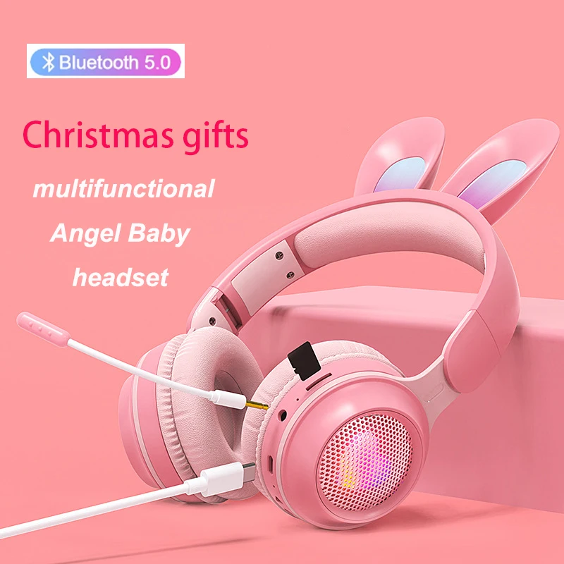 angel Pink Gaming Bluetooth 5.0Headset Surround-Sound Cat Ear Stereo Noise Cancelling Head Phone Vibration Headsets for children
angel Pink Gaming Bluetooth 5.0Headset Surround-Sound Cat Ear Stereo Noise Cancelling Head Phone Vibration Headsets for children