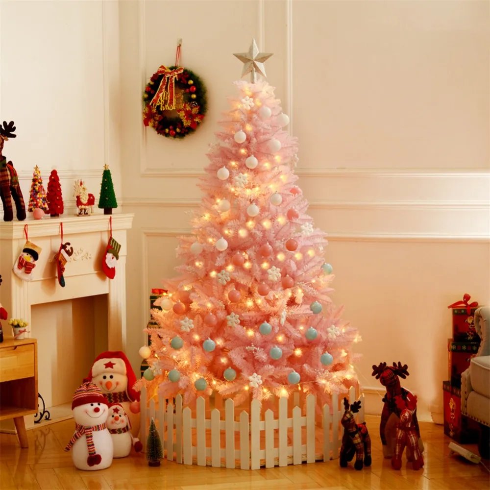 120cm Cherry Blossom Pink Christmas Tree Decoration Deluxe Encrypted Christmas Tree Gifts with LED Lights Colorful Ball Decor
120cm Cherry Blossom Pink Christmas Tree Decoration Deluxe Encrypted Christmas Tree Gifts with LED Lights Colorful Ball Decor
