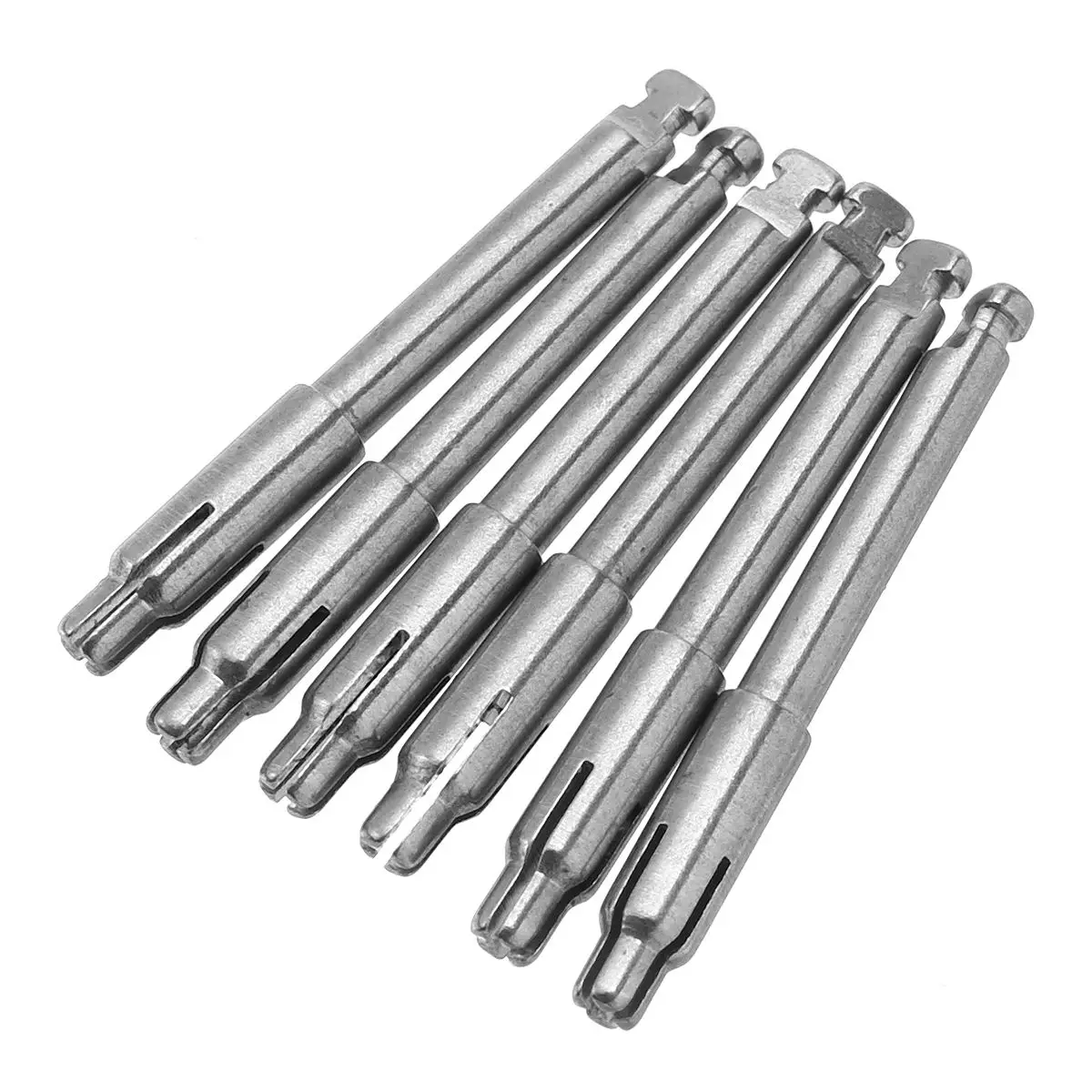 6 PCS Dental Mandrel Burs Rotary Tool High-speed into 2.35mm Low-speed Conversion Head Fit RA Shank For/3M Polishing Disk
6 PCS Dental Mandrel Burs Rotary Tool High-speed into 2.35mm Low-speed Conversion Head Fit RA Shank For/3M Polishing Disk