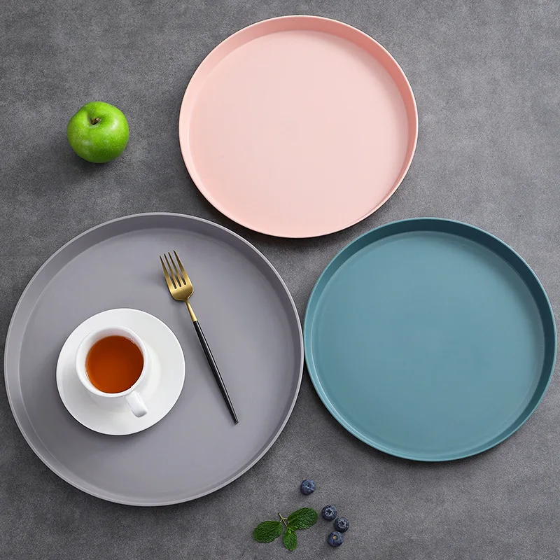 Nordic Round Storage Tray Plastic Tea Coffee Dinner Plate Kitchen Food Organizer Container Breakfast Bread Fruit Serving Trays
Nordic Round Storage Tray Plastic Tea Coffee Dinner Plate Kitchen Food Organizer Container Breakfast Bread Fruit Serving Trays