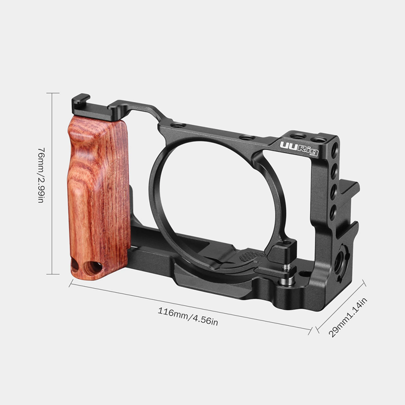 Ulanzi Vlog Camera Cage Wooden Handle Extension Accessory for Sony RX100-VII M7 Camera Cage Accessories Aluminum Alloy Wood
Ulanzi Vlog Camera Cage Wooden Handle Extension Accessory for Sony RX100-VII M7 Camera Cage Accessories Aluminum Alloy Wood